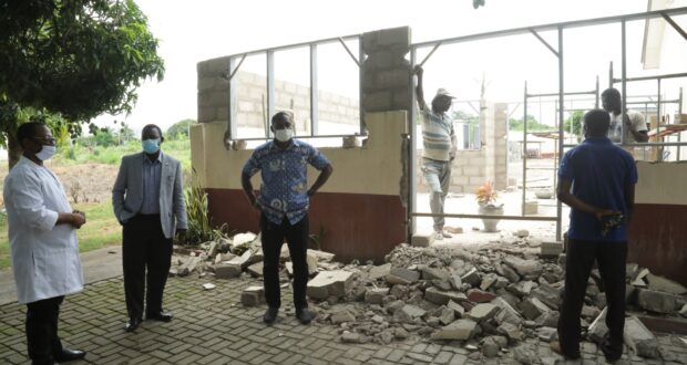 Vice-Chancellor Inspects Expansion Works at HTU Clinic
